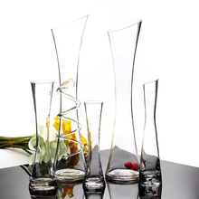 简约小清新玻璃花瓶酒店宾馆婚庆家用餐桌创意一支花客厅迷你摆件