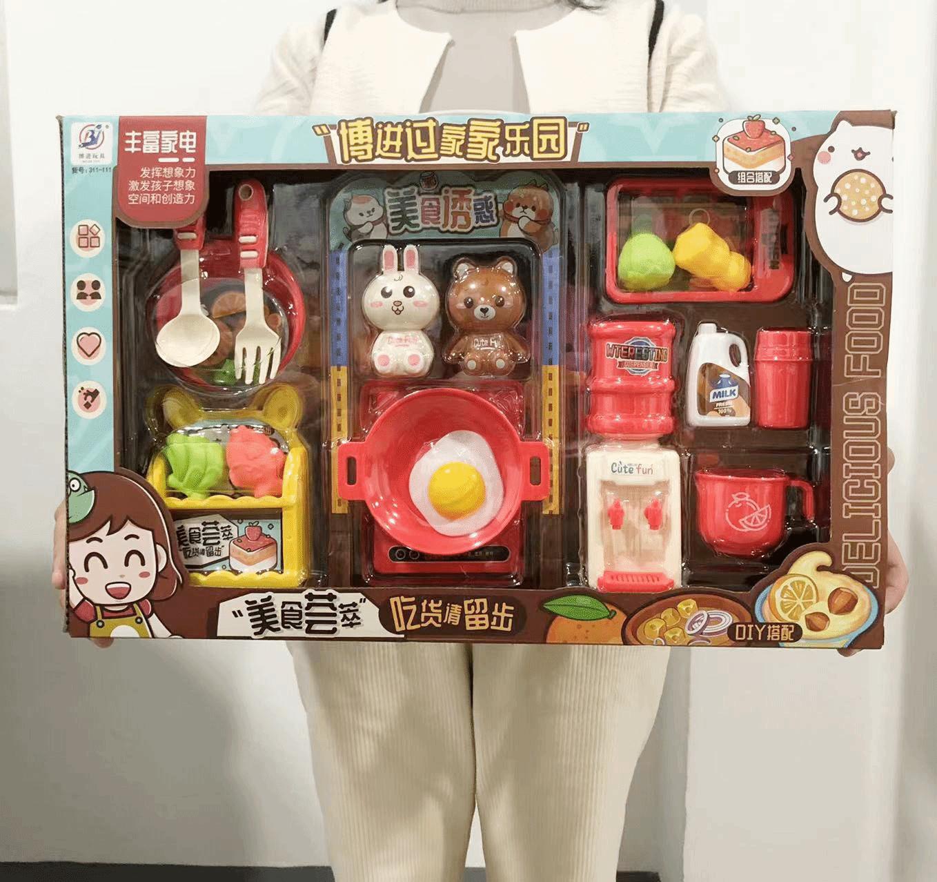 儿童过家家厨房玩具女孩男孩益智大号仿真厨具餐具做饭炒菜套装