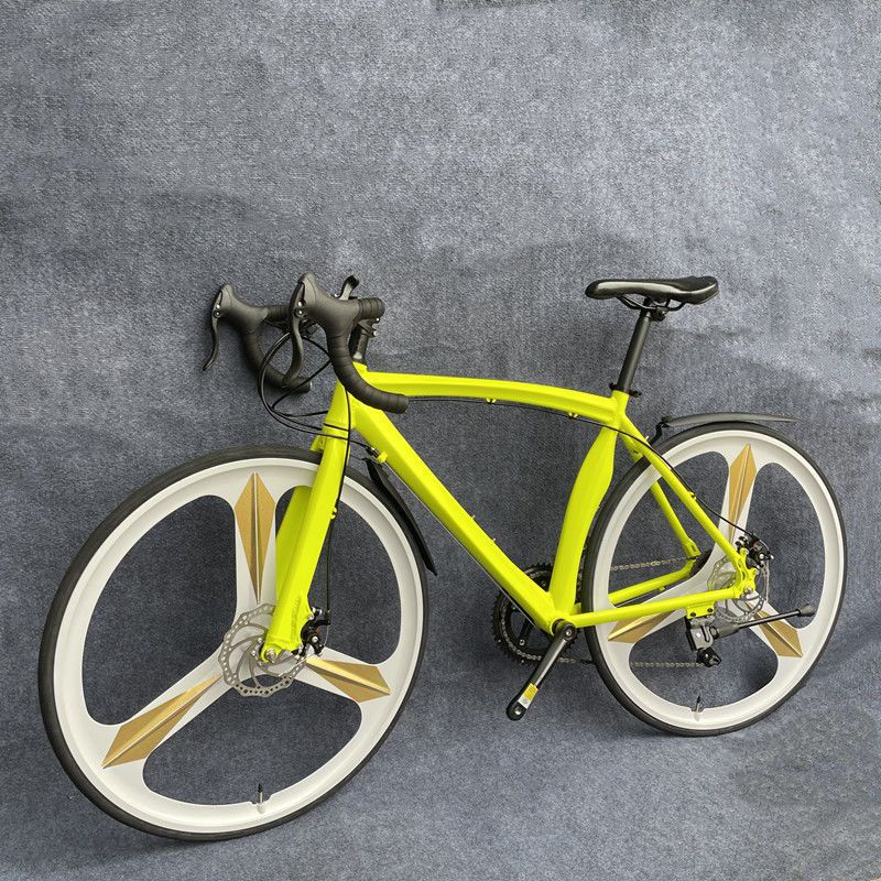 新款700c铝合金公路自行车双碟刹公路赛14/16/18/20速城市公路车