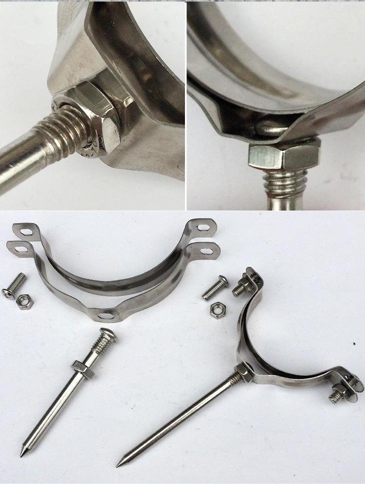 可加长ppr不锈钢管卡夹20-160金属不锈钢管夹活动钉厂家供应