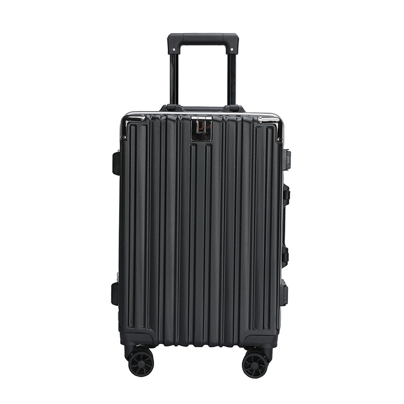 24-Inch Mute Universal Wheel Luggage Trolley Case Wholesale New Fashion Trendy Simple Aluminum Frame Suitcase Candy Color