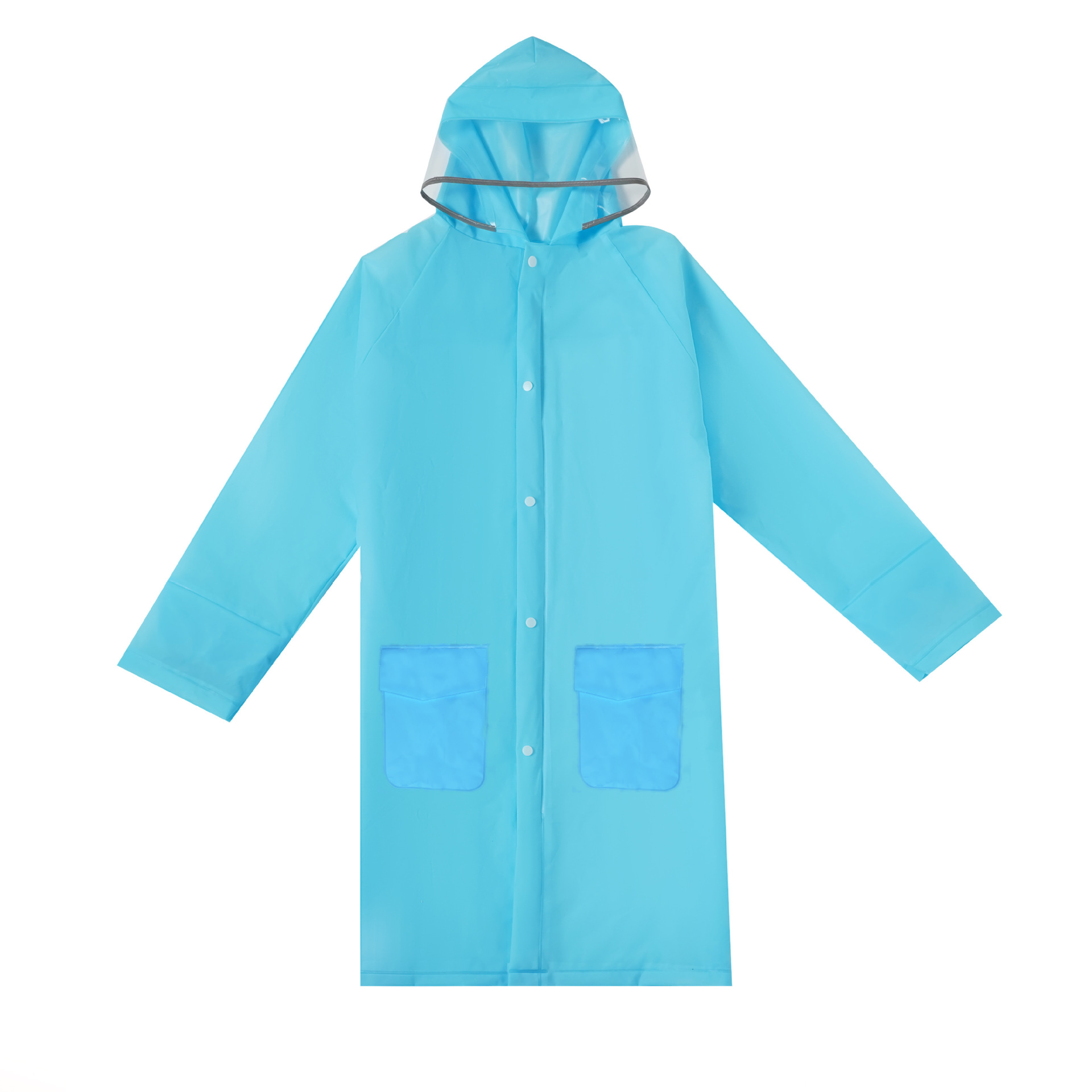 儿童雨衣连体透明书包位批发学生eva学生雨披多功能加厚反光条