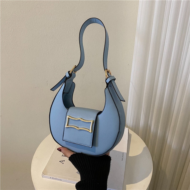 Cross-Border Bags Women's New Fashion Crescent Underarm Bag Special Interest Light Luxury Shoulder Messenger Bag