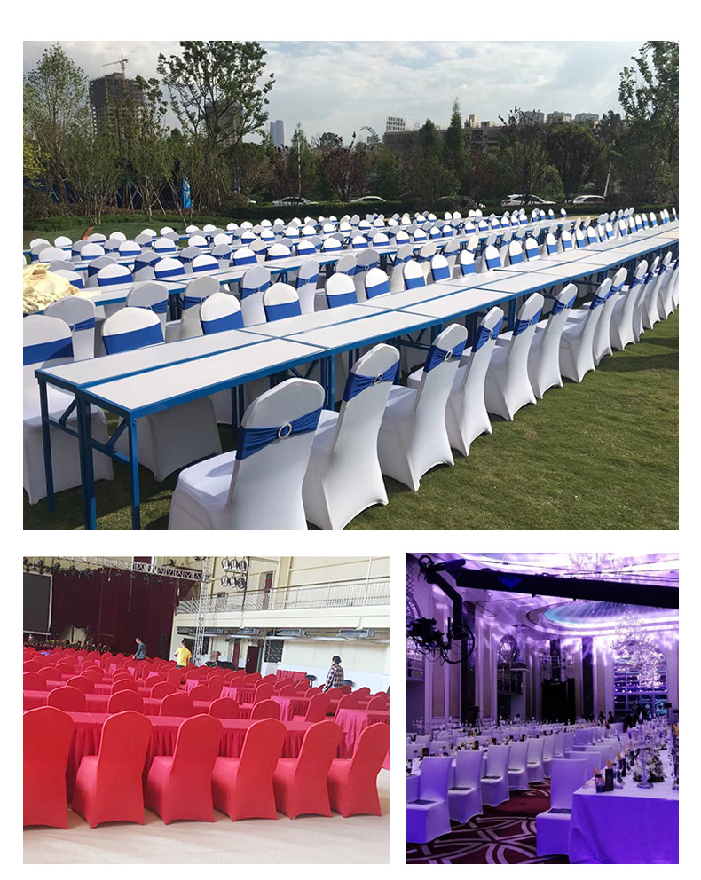 加厚弹性弹力布椅套宴会会议酒店饭店婚庆婚礼椅子套座椅背套耐用