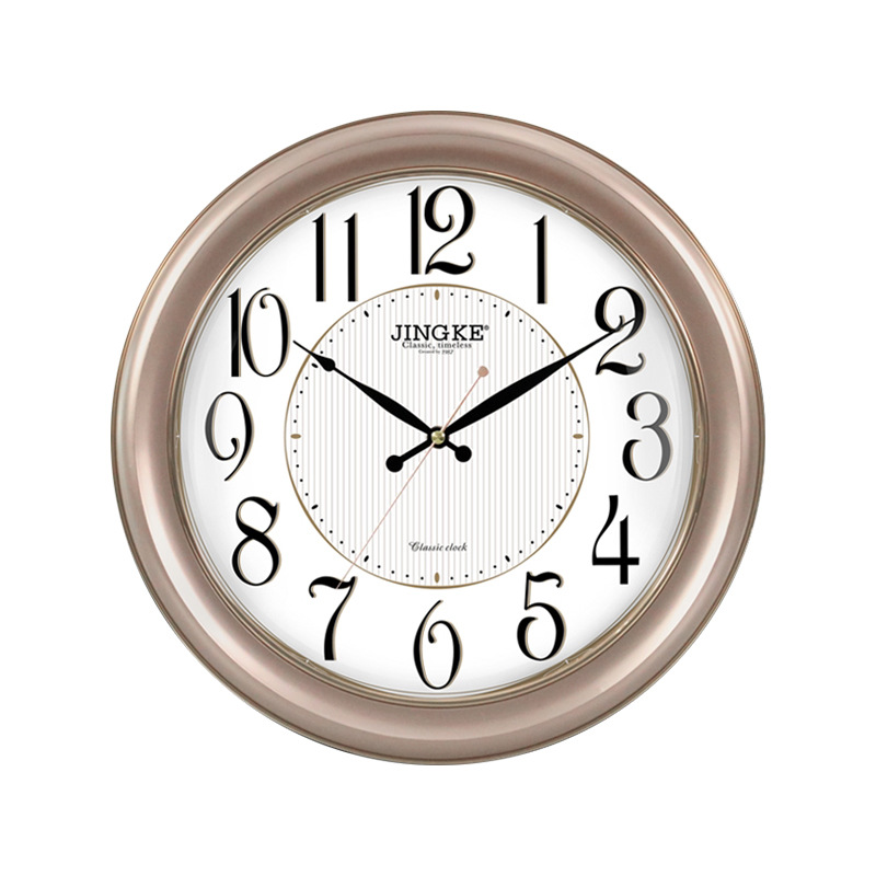 Jingke round Wall Clock Scan Living Room Simple Generous Clear Factory Direct Sales Wholesale