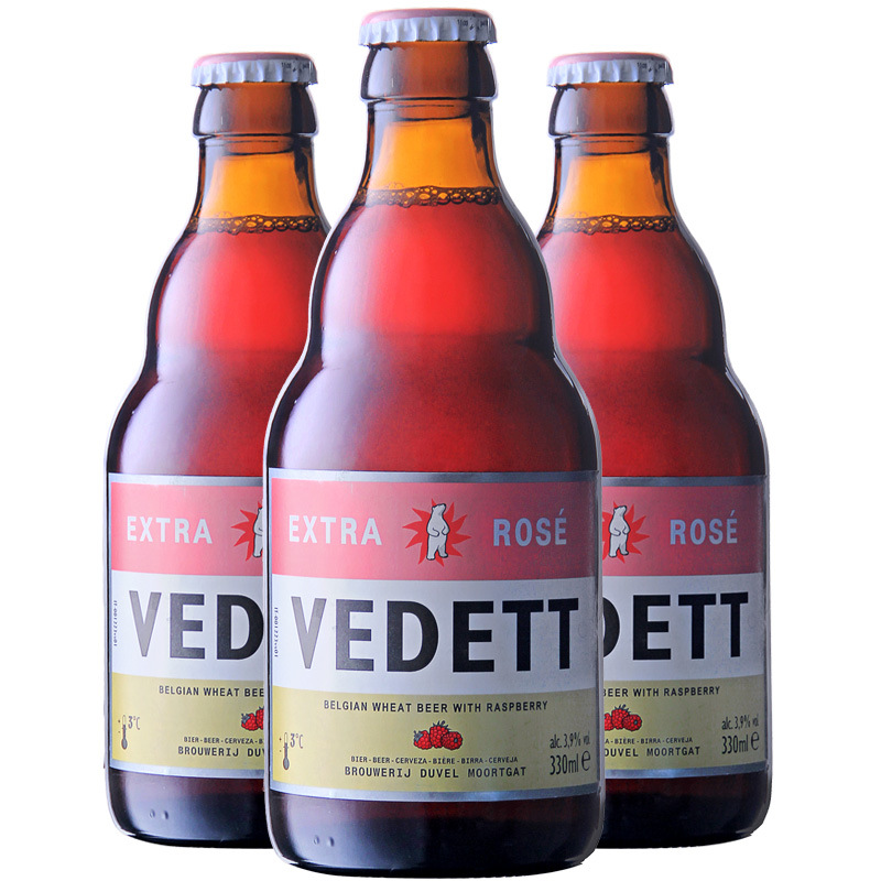 比利时啤酒 白熊红玫瑰啤酒 330ml*24瓶 整箱