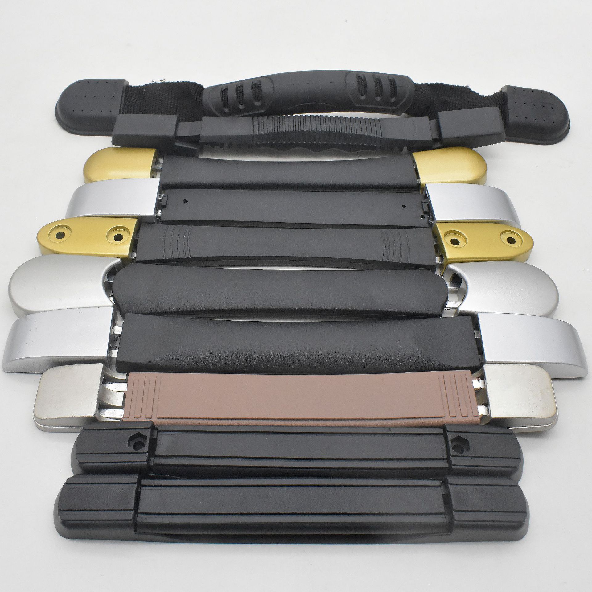 批发拉杆箱手把硬箱配件提手把手配件专用电镀金属锌座箱包提把手