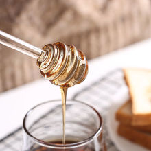 美食工具蜂蜜搅拌棒创意可爱玻璃长柄咖啡果酱搅拌棒