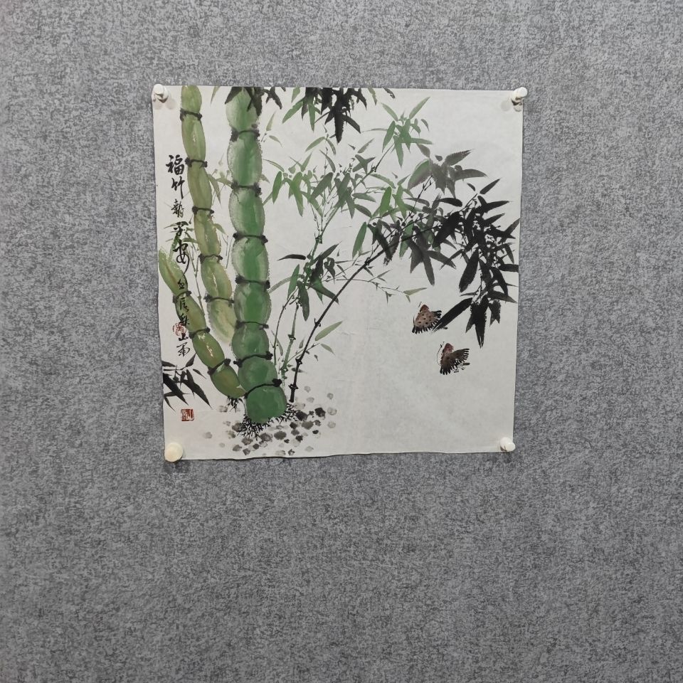 吴山雨四尺斗方国画翠竹竹画精品