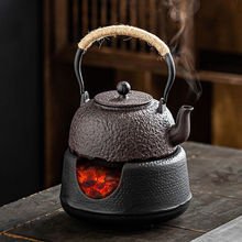 户外围炉煮茶的炉铁壶火碳炉风炉铸铁加热烧水取暖家用酒精木炭