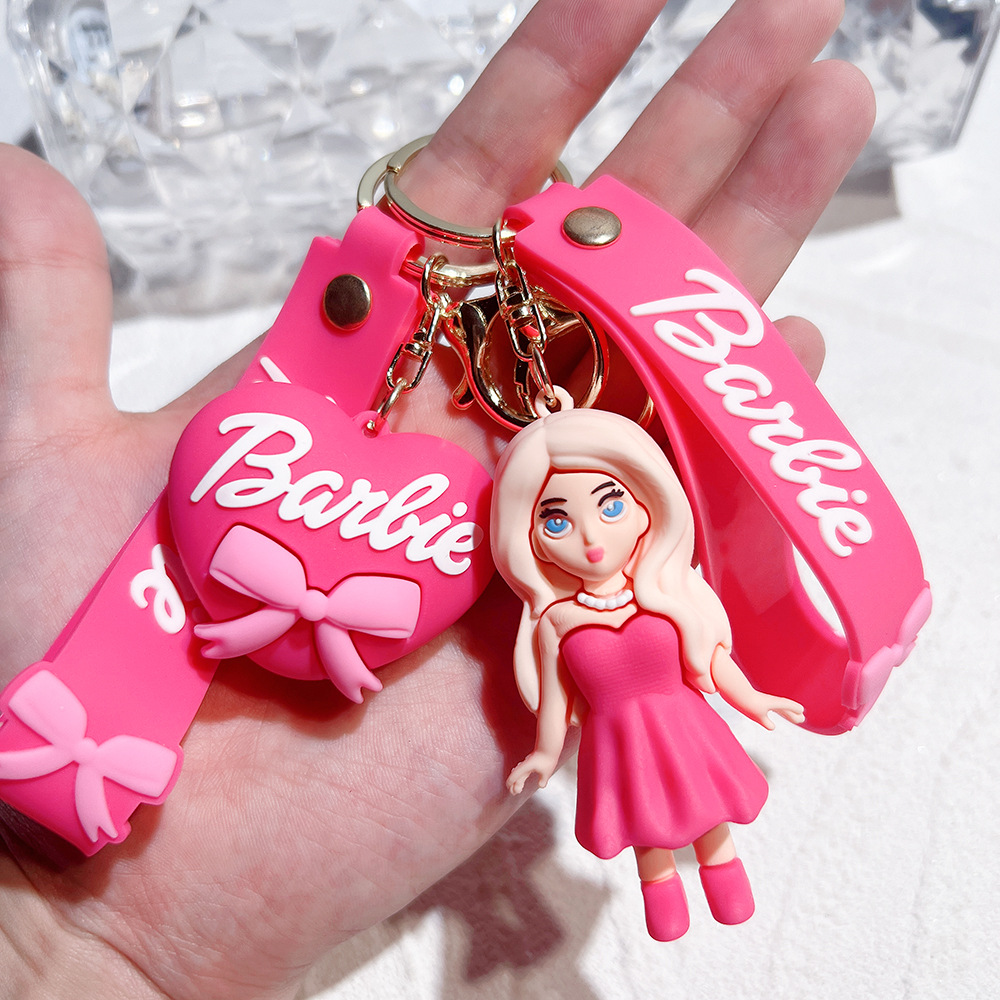 Spot Barbie Keychain Barbie Doll Ornament Girls Bags Pendant Movie Cross-Border New Arrival