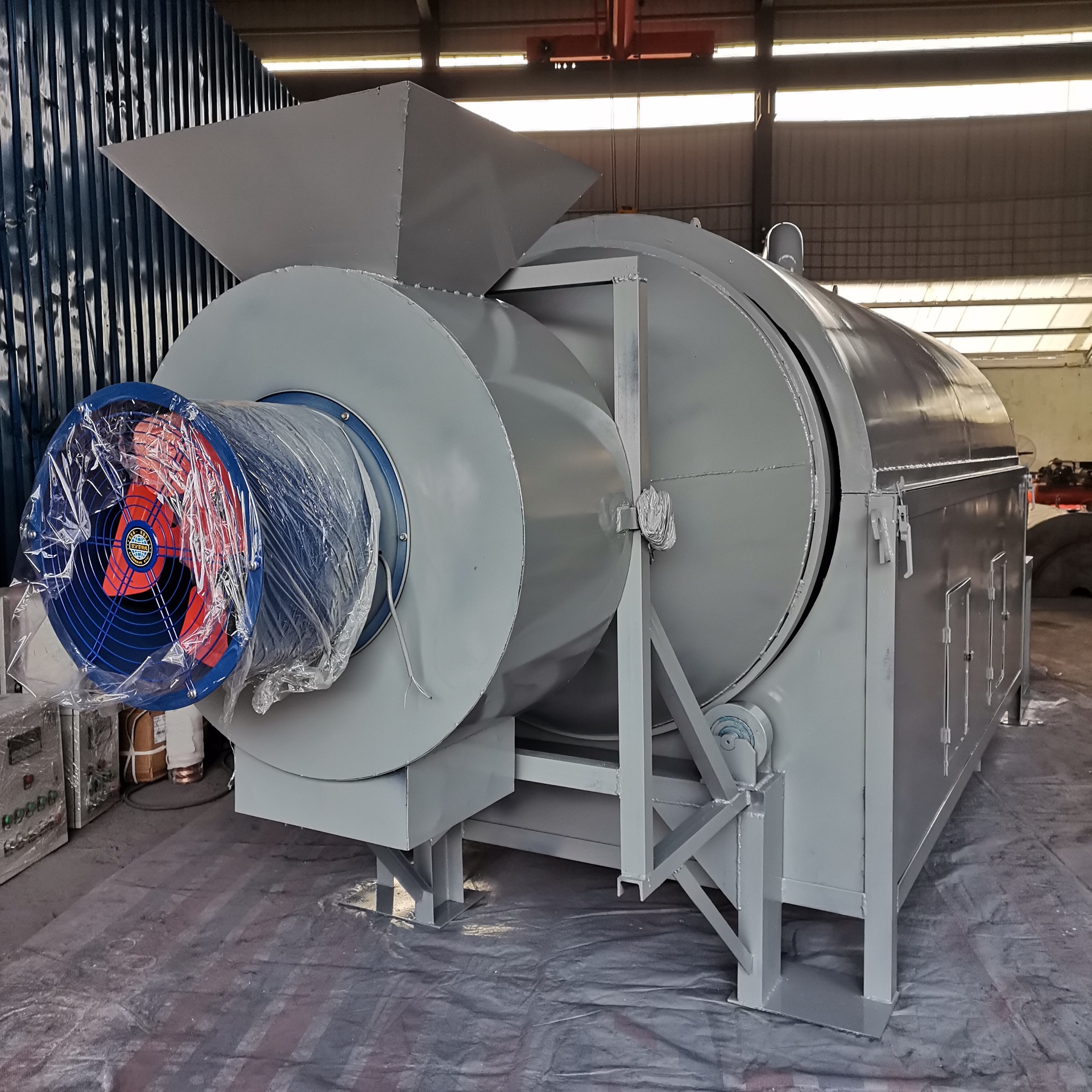 铜米铝屑滚筒烘干机 矿渣石粉烘干机 泥沙淤泥电加热烘干机-阿里巴巴