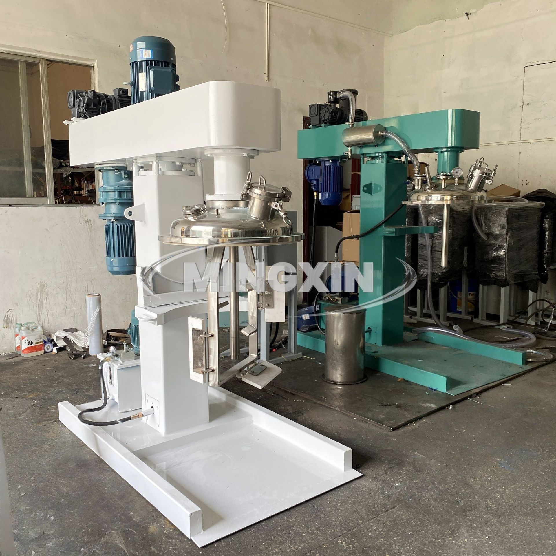 现货100l胶水真空分散机 高粘度环氧树脂加热消泡搅拌机