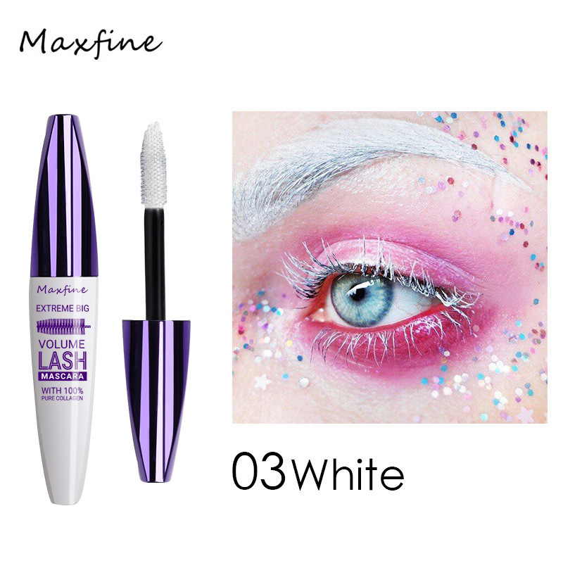 Maxfine 5d Three-Dimensional Mascara Set Wholesale Base Long Lasting Non Smudge Long Lasting Curling Shaping New