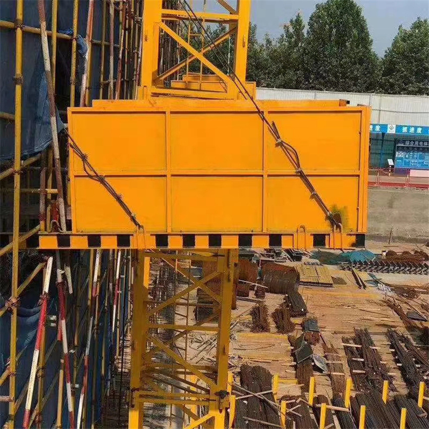 建筑工地施工悬挑梁式装料平台 抽屉式升降式高空作业卸料平台