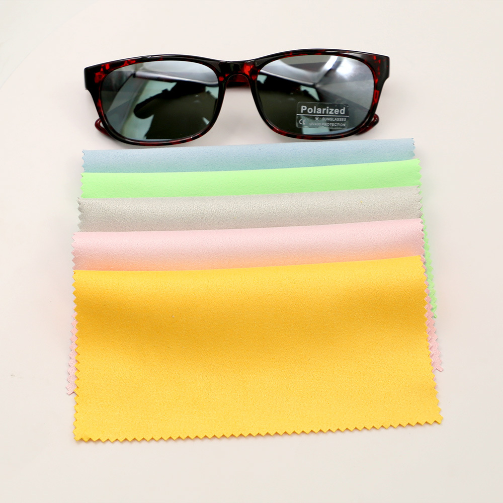 in Stock Wholesale New Suede Glasses Cloth Solid Color Island Silk Mobile Phone Foil Cloth Microfiber Glasses Wiping Cloth