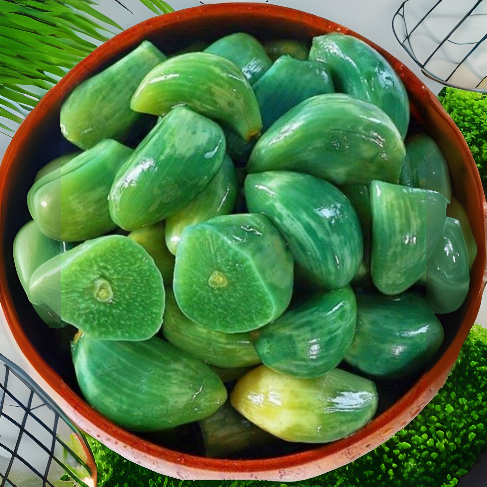 新品正宗醋泡蒜糖醋蒜农家节腌蒜翡翠绿腊八蒜糖蒜山东腊八蒜特产