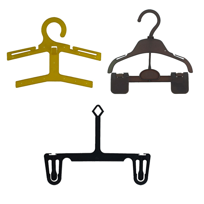 Factory Wholesale Sales One-Piece Hanger Children's Clothing Store Clothes Hanger Set Household Chapelet Disposable Plastic Stall Department Store