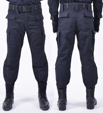 2021新款保安作训裤子工作服小区物业黑色制服夏季短袖特训作训服