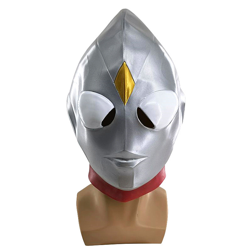 迪迦奥特曼乳胶头套面具化妆舞会搞笑卡通头饰万圣节派对表演道具