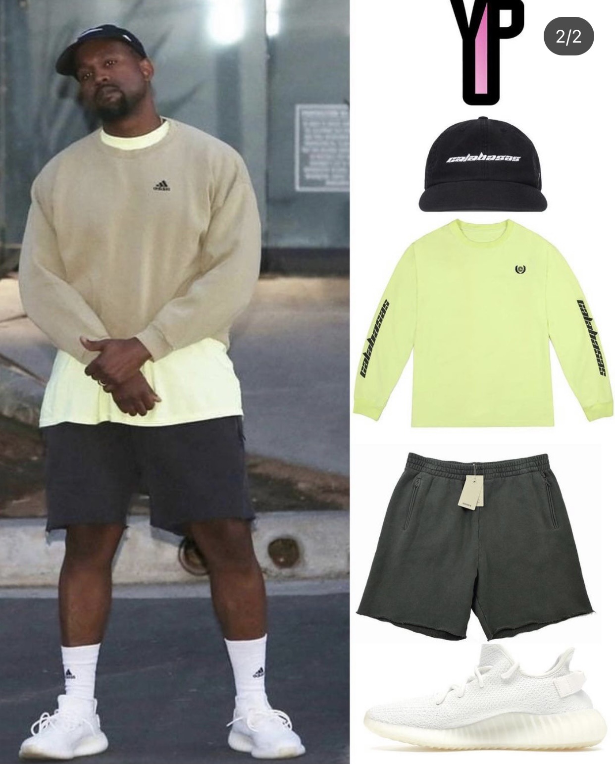 重磅kanye 侃爷同款水洗做旧毛边短裤男女fog高街潮