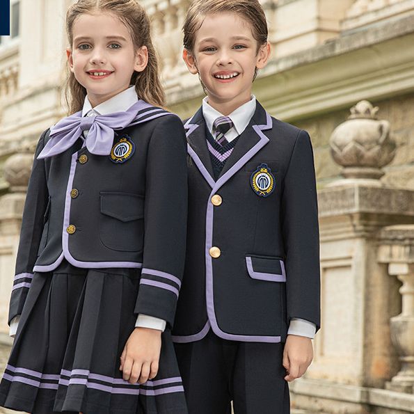 幼儿园园服春秋冬季儿童套装小学生英伦风西装韩版校服班服三件套