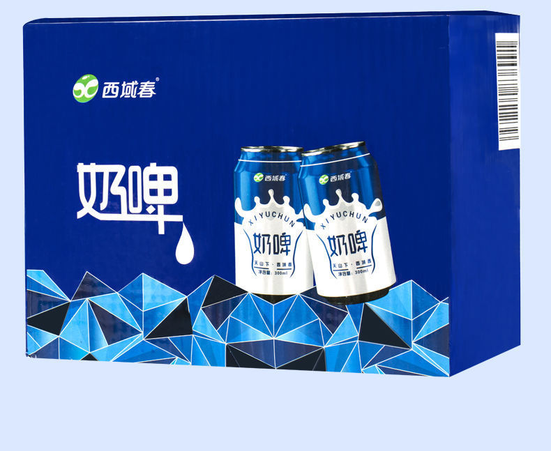 新疆西域春奶啤乳酸菌饮品300g罐啤酒风味牛奶饮品大网红休闲饮料