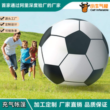 PVC充气超大草坪足球玩具球彩球充气大足球可印logo充气球沙滩球