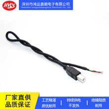 厂家直销USB单头电源线 B公数据线高品质充电线加工定制电源线