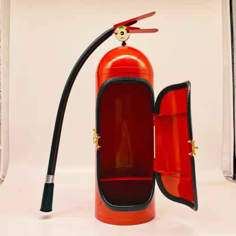 跨境新品创意礼品灭火器迷你吧酒盒红酒柜消防员男士