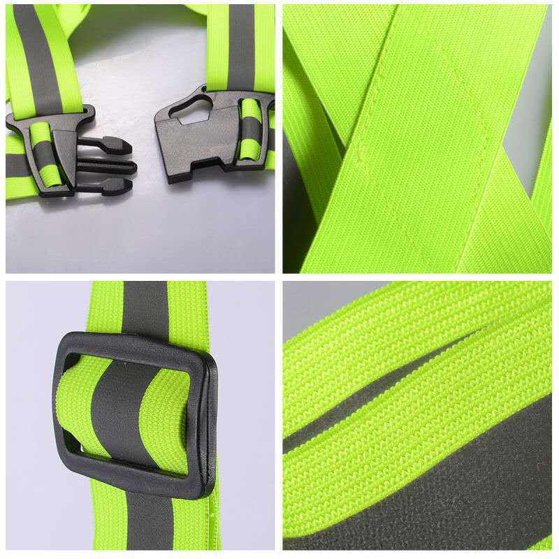 新款高弹力松紧带安全反光背带反光背心反光衣夜晚骑行反光马甲