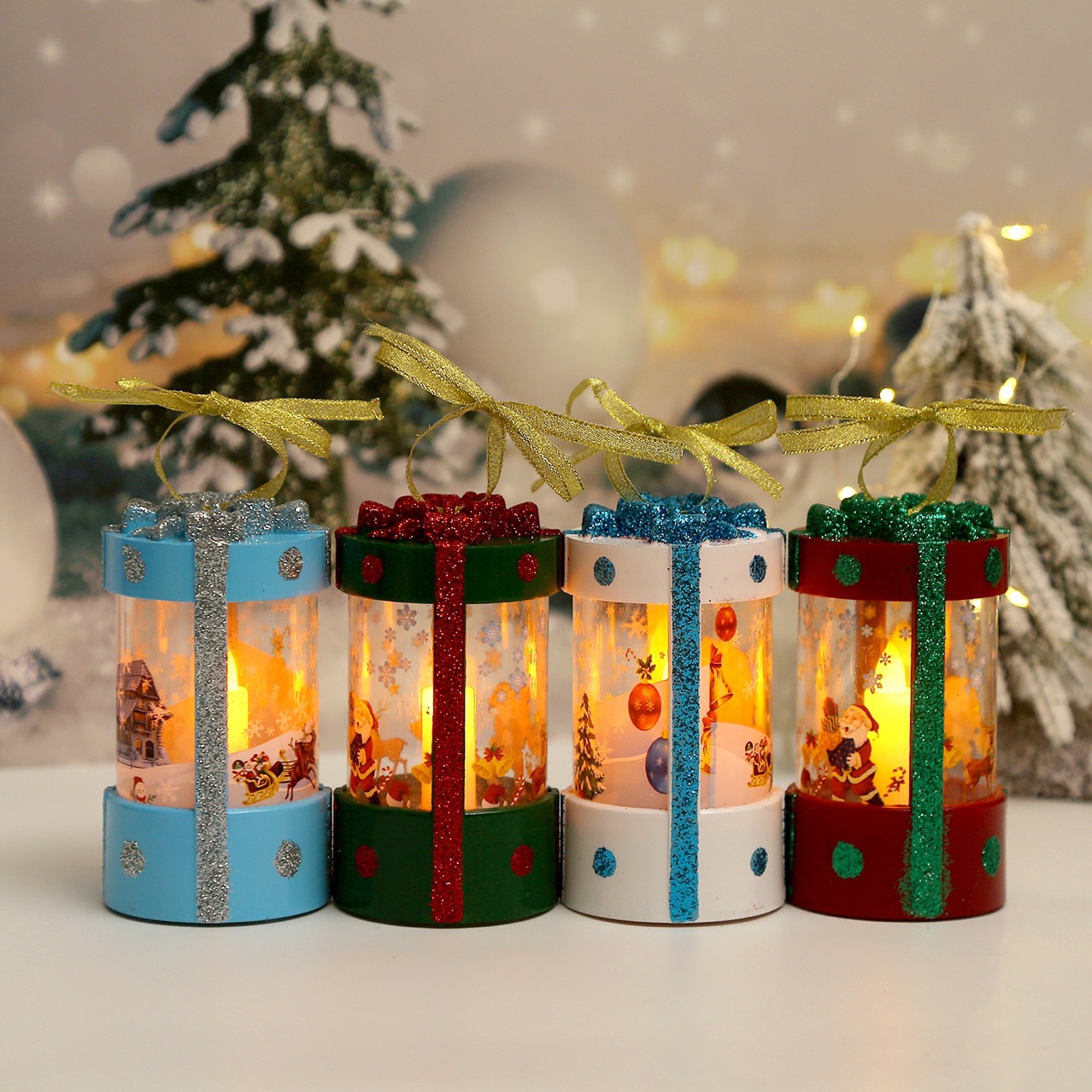 Christmas Storm Lantern round Gift Pack Christmas