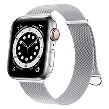 适用苹果手表Apple Watch8米兰磁吸表带半圆形iwatch7654米兰腕带