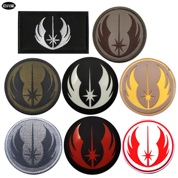 星球大战绝地武士团图案刺绣反光臂章魔术贴士气章背包贴补丁
