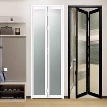 卫生间门小折叠门,极窄三联动,移门室内门,,厨房门,长虹钢化玻璃