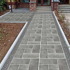 中式院子仿古砖地砖中式露台古建小院乡村地面砖内室粘土青石板