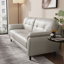 沙发客厅小户型现代简约真皮沙发办公室家用三人双人欧式牛皮沙发
