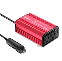 亚马逊爆款300W车载逆变器DC12V /AC110V双USB 双AC电源转换器