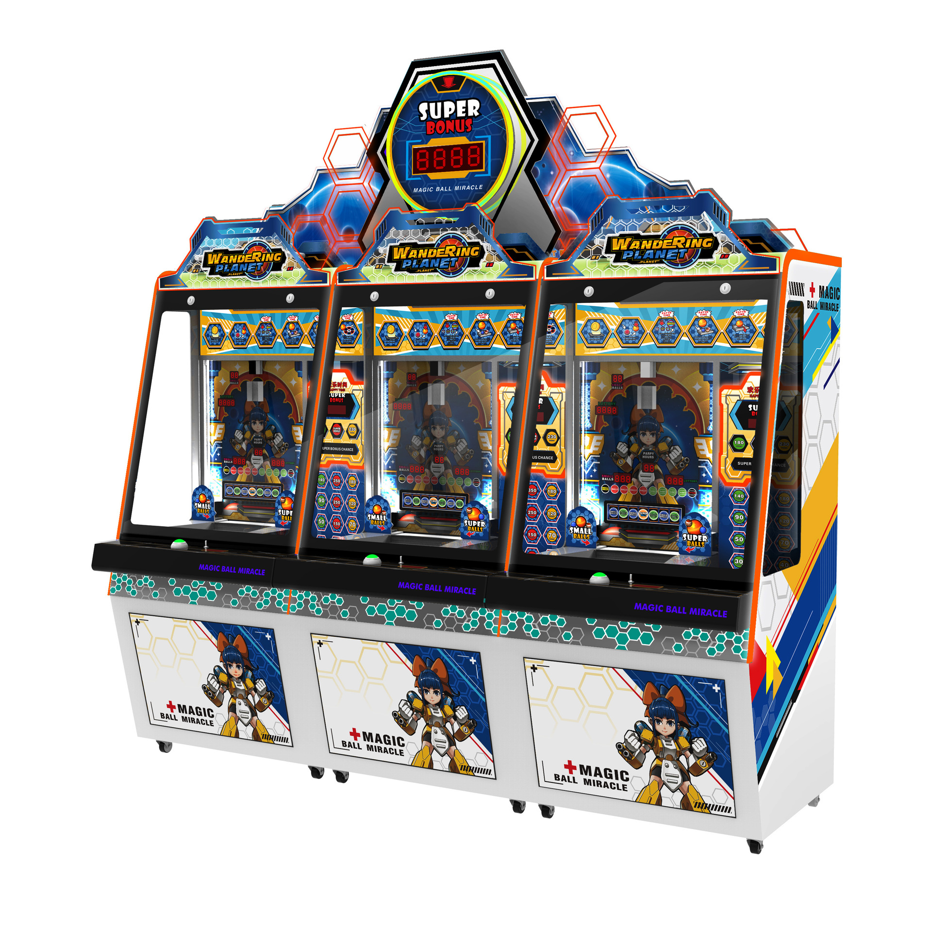 彩票机电玩城游乐设备推球机游戏厅幻球奇迹流浪星球投币游戏机