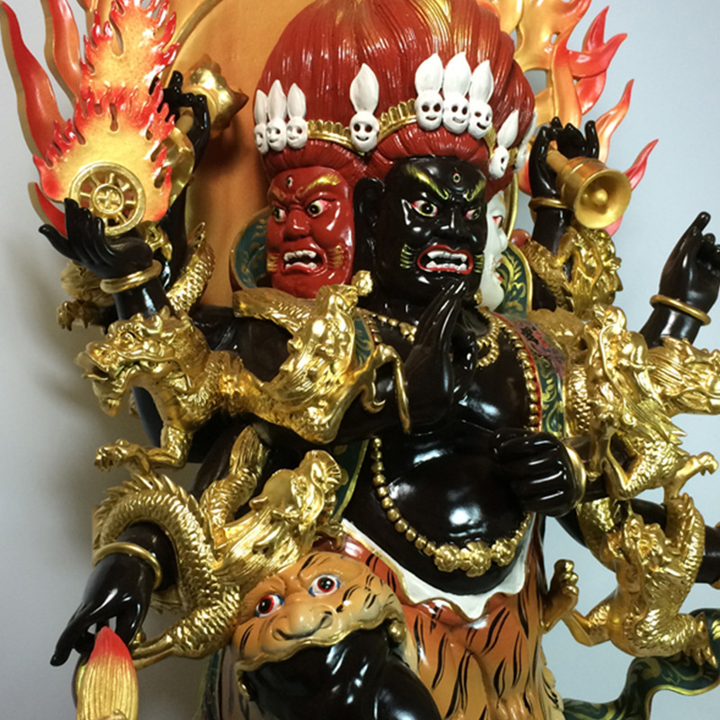 藏传秽迹金刚木雕佛像密宗神像寺庙佛堂家居供奉摆件迎善永安工艺