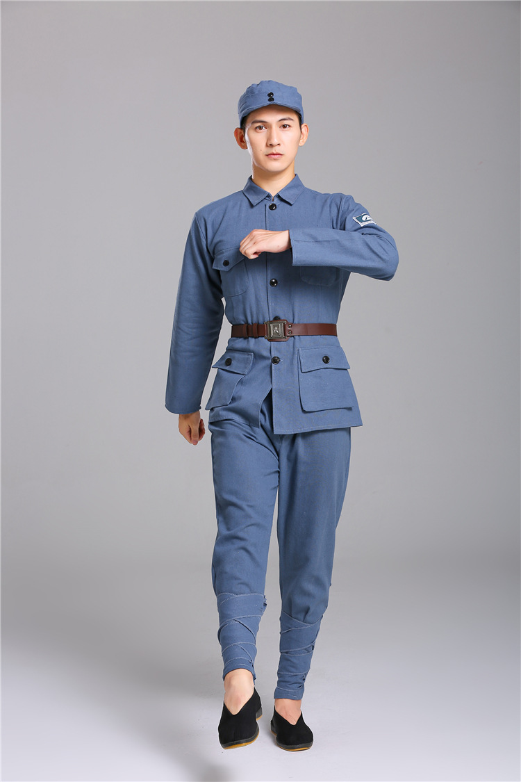 红军装成人红军演出服男女八路军抗战服装红卫兵儿童小红军表演服