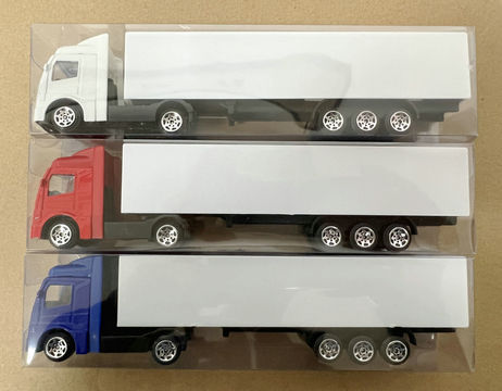 欧式货柜车集装箱拖头厢式货车儿童合金车玩具卡车可改LOGO