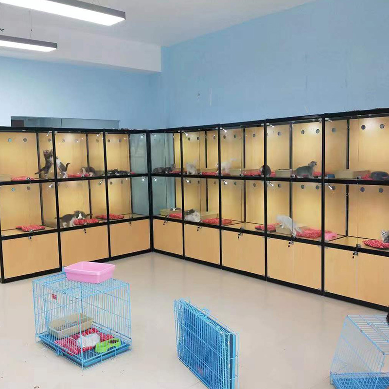 按需制作批发宠物货架猫咪狗狗展示柜宠物店柜子商场店铺货柜