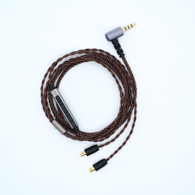 中山臻声无氧铜a2dc耳机升级线e50e70ls300cks1100耳机替换线带麦