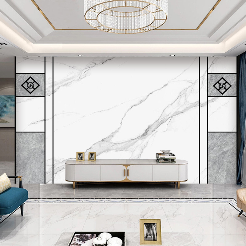 仿大理石墙纸客厅电视沙发直播背景墙无缝壁画墙纸wallpaper墙布
