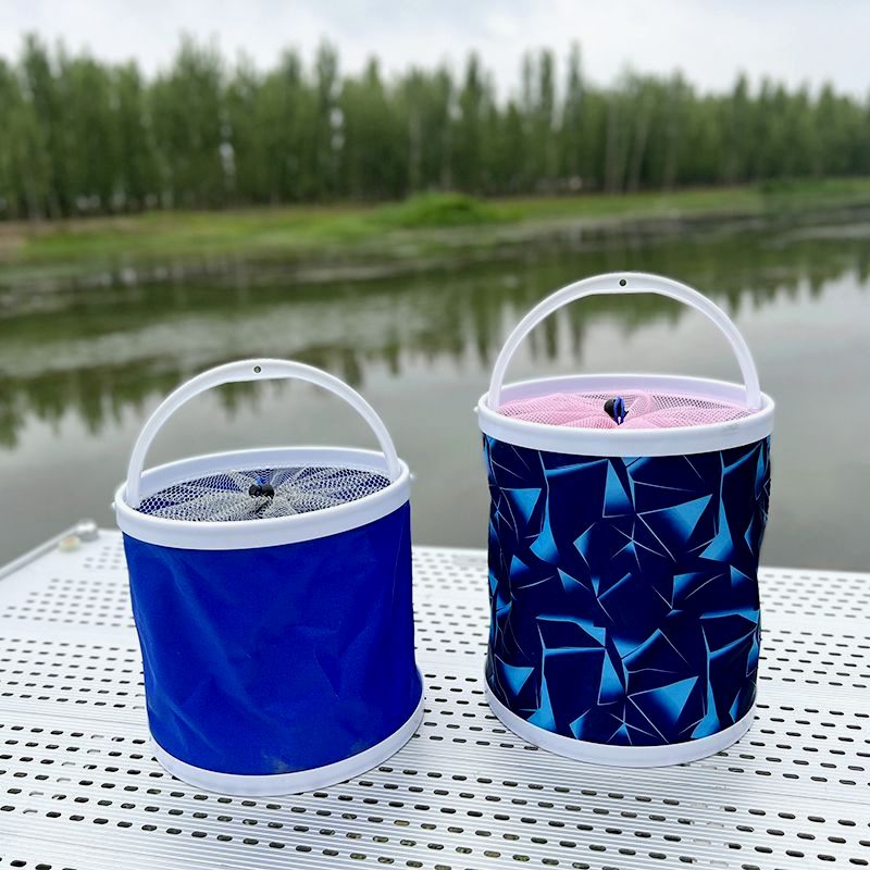 钓鱼打水桶折叠打水桶装鱼桶多功能便捷车载水桶活鱼桶钓鱼用品