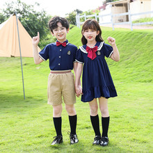 儿童校服英伦风套装小学生夏装幼儿园夏季园服毕业照服装短袖班服