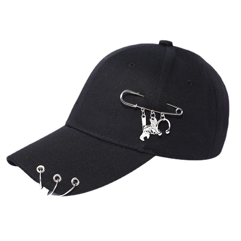 Spring Summer Korean Style Trendy Harajuku Pin Baseball Cap Fashion Street Hip Hop Hat Outdoor Peaked Cap Wholesale