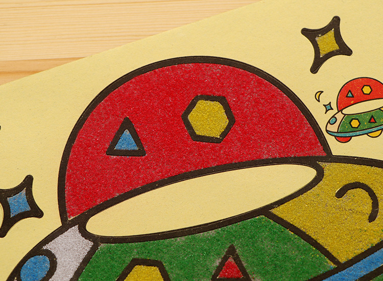 创意卡通手工益智儿童沙画玩具送彩砂 学生玩具文具批发货源赠品