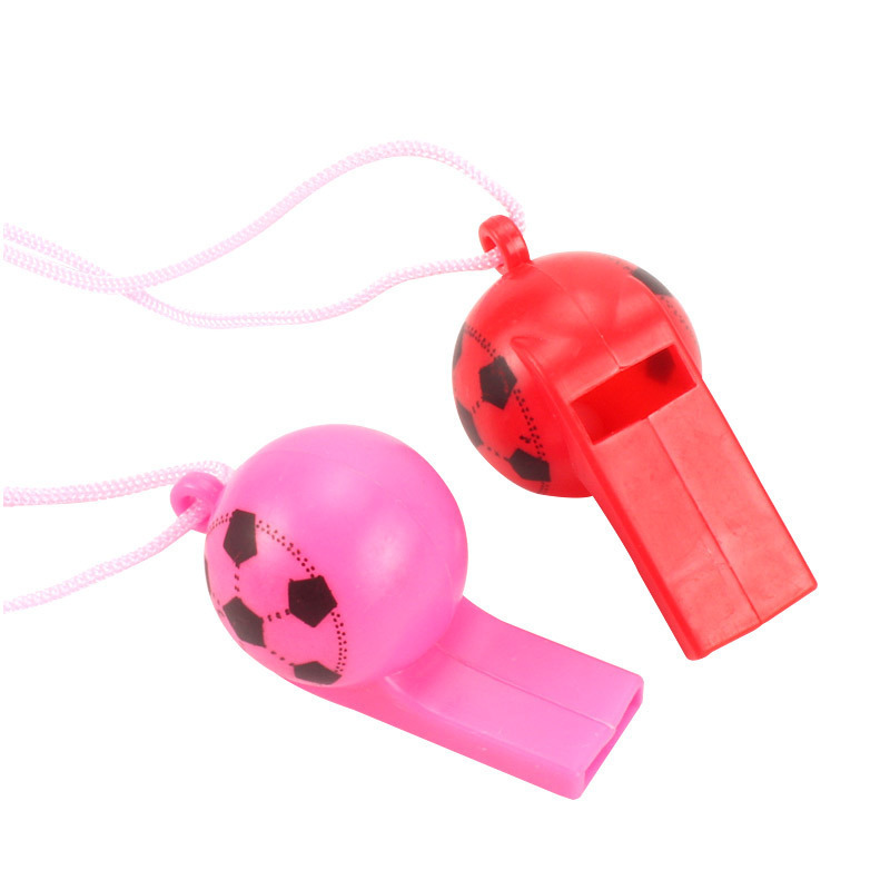 with Rope Football Whistle Referee Whistle Cheerleading with Lanyard Cheering Props Printing Whistle Kindergarten Gifts